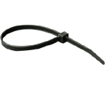 Nylon Wire Ties, Black, 7", 100 pk