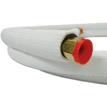 Ductless Lineset, 1/4" x 1/2" x 15', 1/2, White EZ-PULL