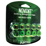 Novent Green R-22 Locking Caps, 1/4", 10 Pk