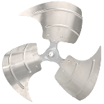 Fan Blade, 22", CW, 3-22, 1/2" Bore