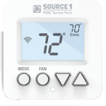 Wi-Fi Digital Thermostat, 7 Day, 2H/2C